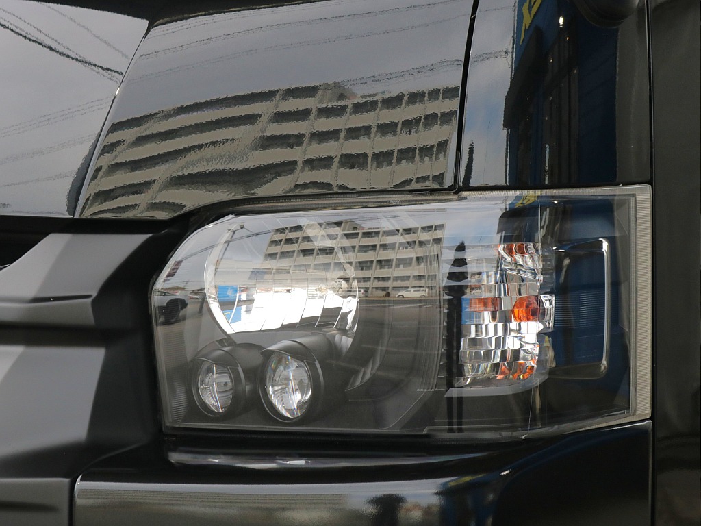 ヘッドライトインナーブラック塗装