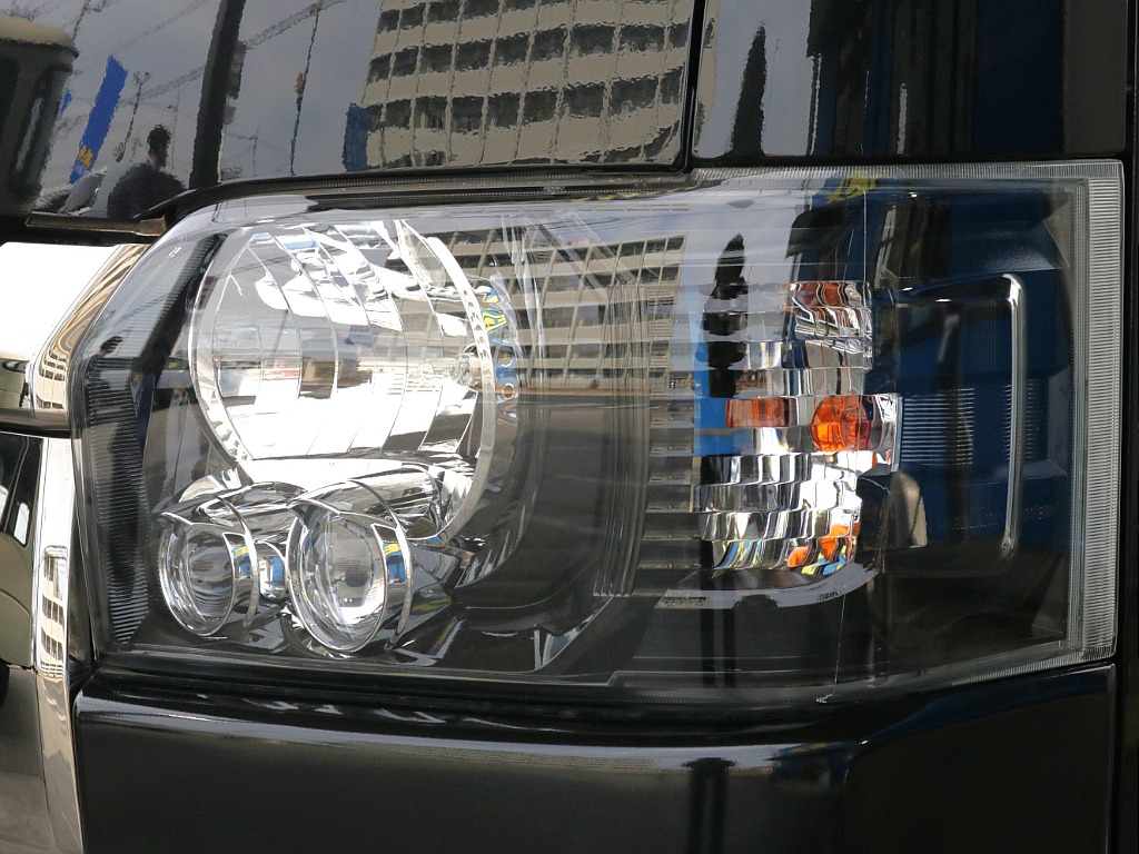 ヘッドライトインナーブラック塗装