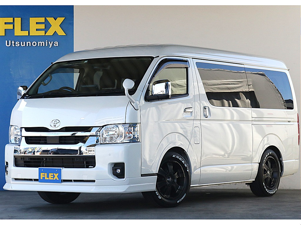 トヨタ&nbsp;ハイエース&nbsp;ワゴン2.7GLロング ミドルルーフ&nbsp;高年式・低走行のファミリーパッケージ完成！&nbsp;栃木県