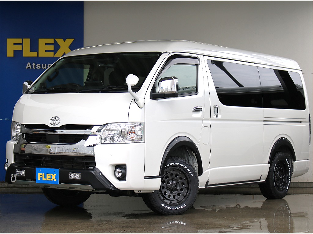 R3年式　ハイエースワゴン　GL　ガソリン4WD　純正配列　ZEROワゴンベッドキット搭載！BIG-Xナビ！