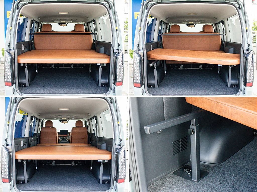 ベッドキット装備しているので車中泊可能です！