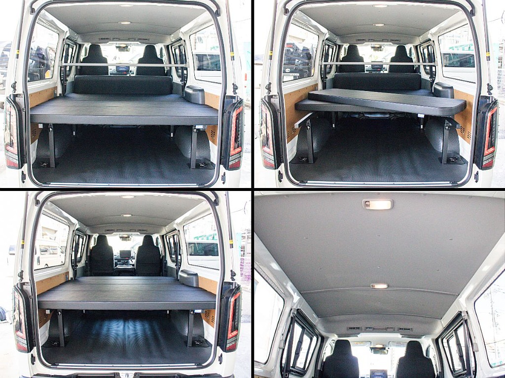オリジナルベッドキットtype2を装備してますので、車中泊などもお楽しみ頂けます！