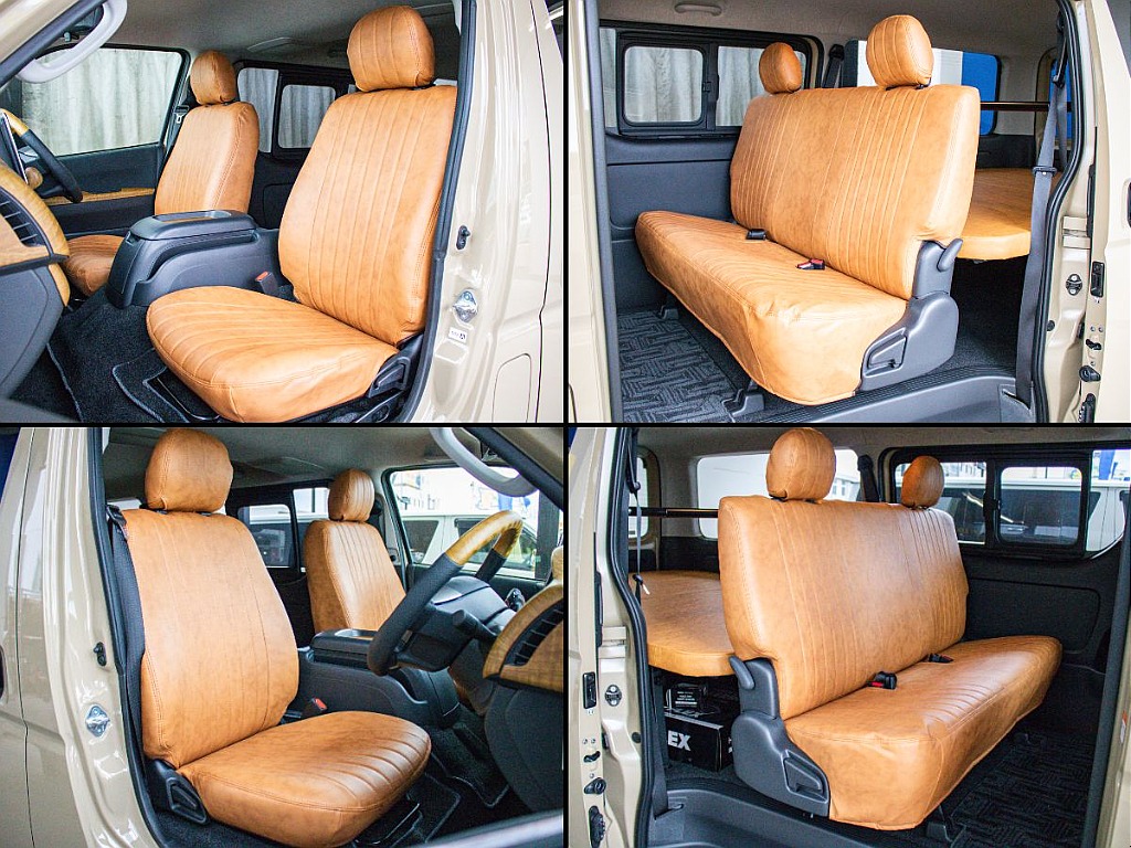 オリジナルクラシックシートカバーを装備することによって明るい印象の車内になります！