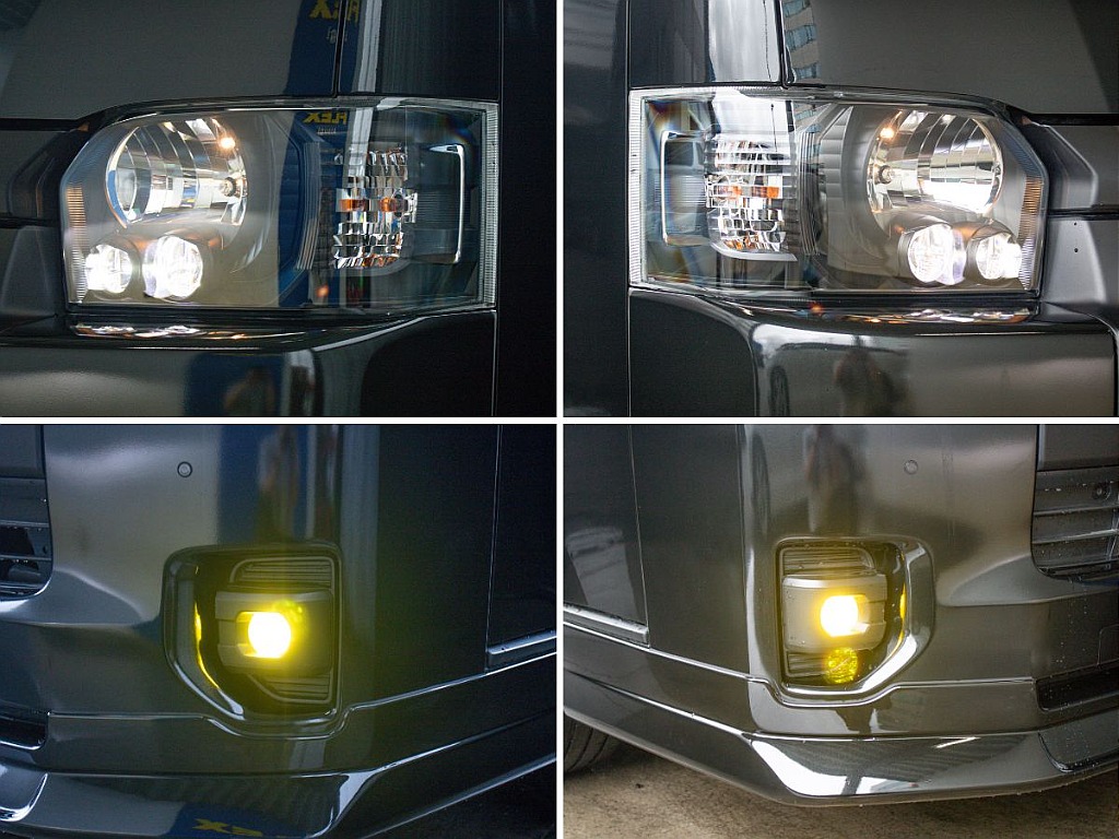 LEDフォグランプの色は切り替え可能です！