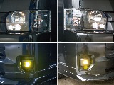LEDフォグランプの色は切り替え可能です！