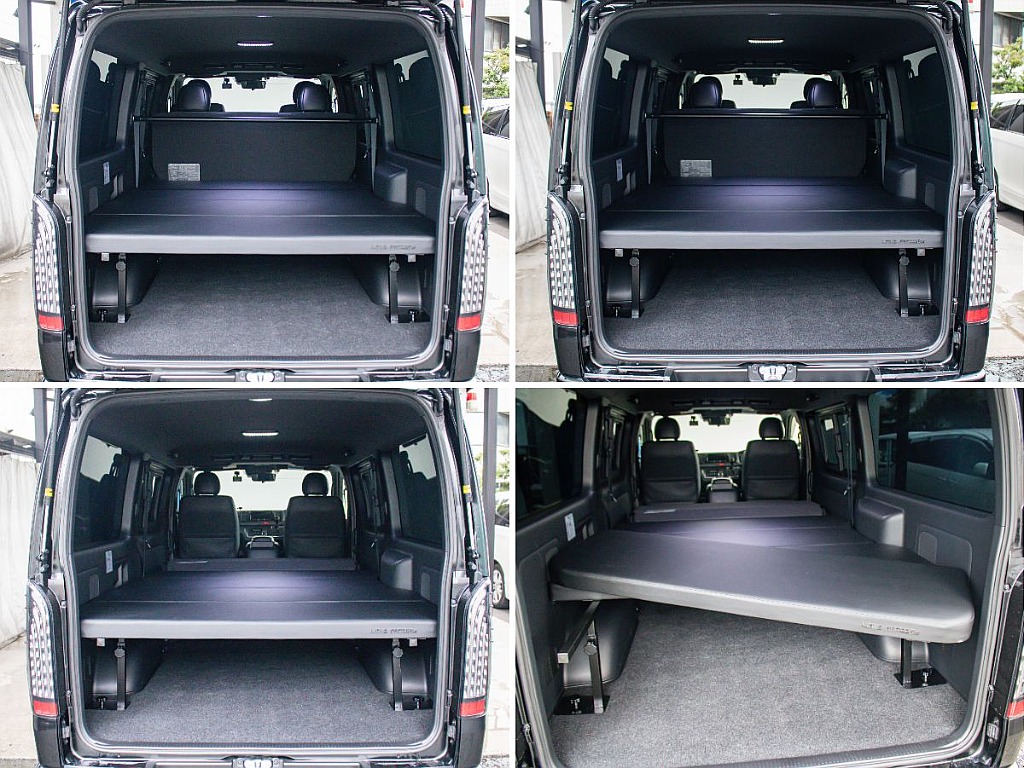 4枚組の車中泊可能なベットキットも装備されております！