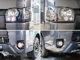 ヘッドライトインナーブラックカスタムを施工してます！