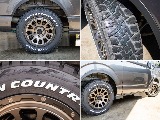 デルタフォースアルミアルミホイールにトーヨーオープンカントリータイヤを装備してます！