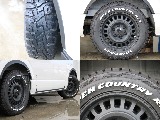 オリジナルネクサスクレストアルミホイールにトーヨーオープンカントリータイヤ16インチを装備してます！