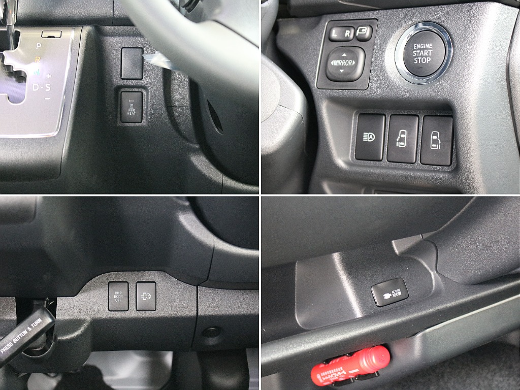 運転席周りの操作部分になります！