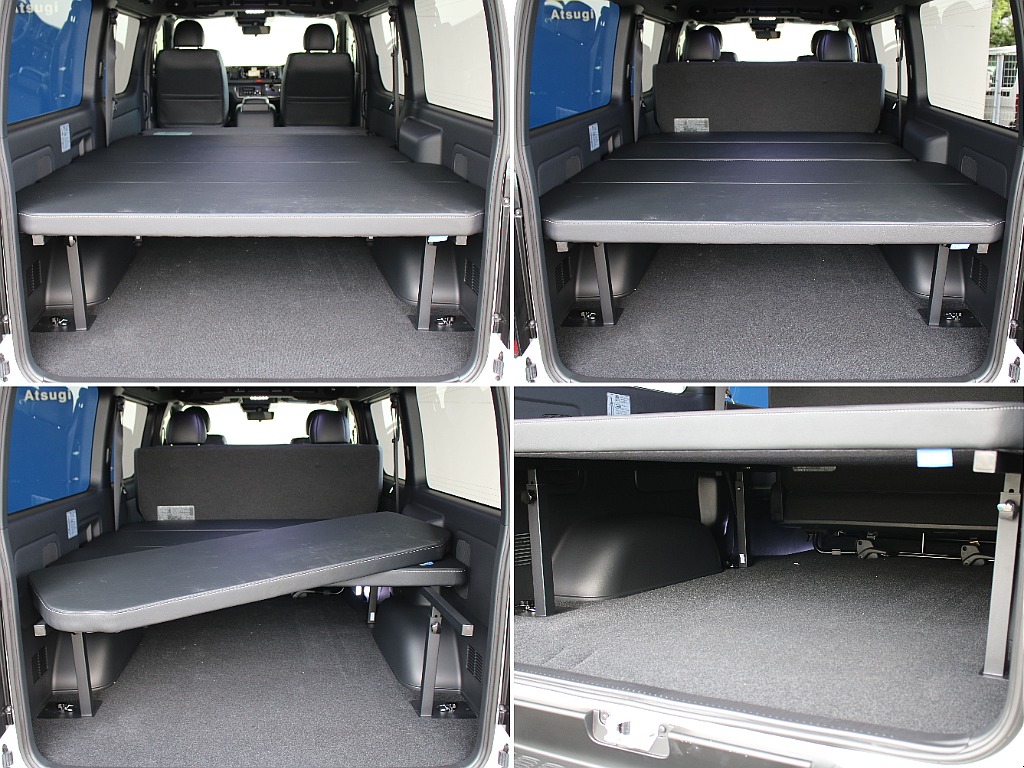 オリジナルベッドキットtype2を装備してます！車中泊もお楽しみ頂けます！
