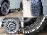 オリジナルネクサスクレストアルミホイールにトーヨーオープンカントリータイヤ16インチを装備してます！