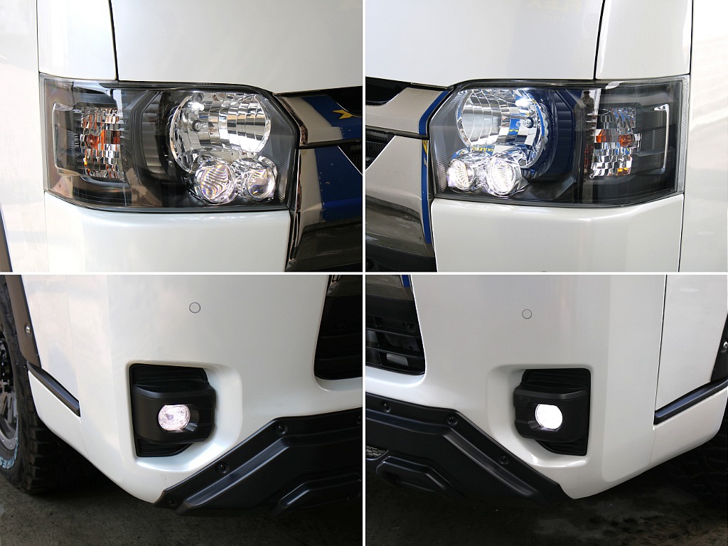 LEDヘッドライトのインナーをマッドブラック塗装してます！
