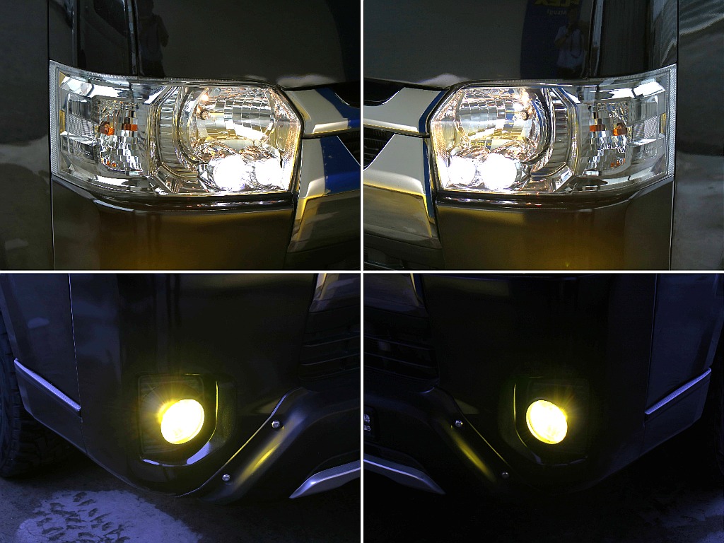 LEDヘッドライトにフォグライトもLEDになってます！