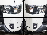 LEDヘッドライトもインナーブラック塗装してます！