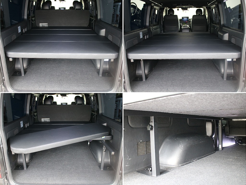 オリジナルベッドキットtype2を装備しているので、車中泊もお楽しみ頂けます！