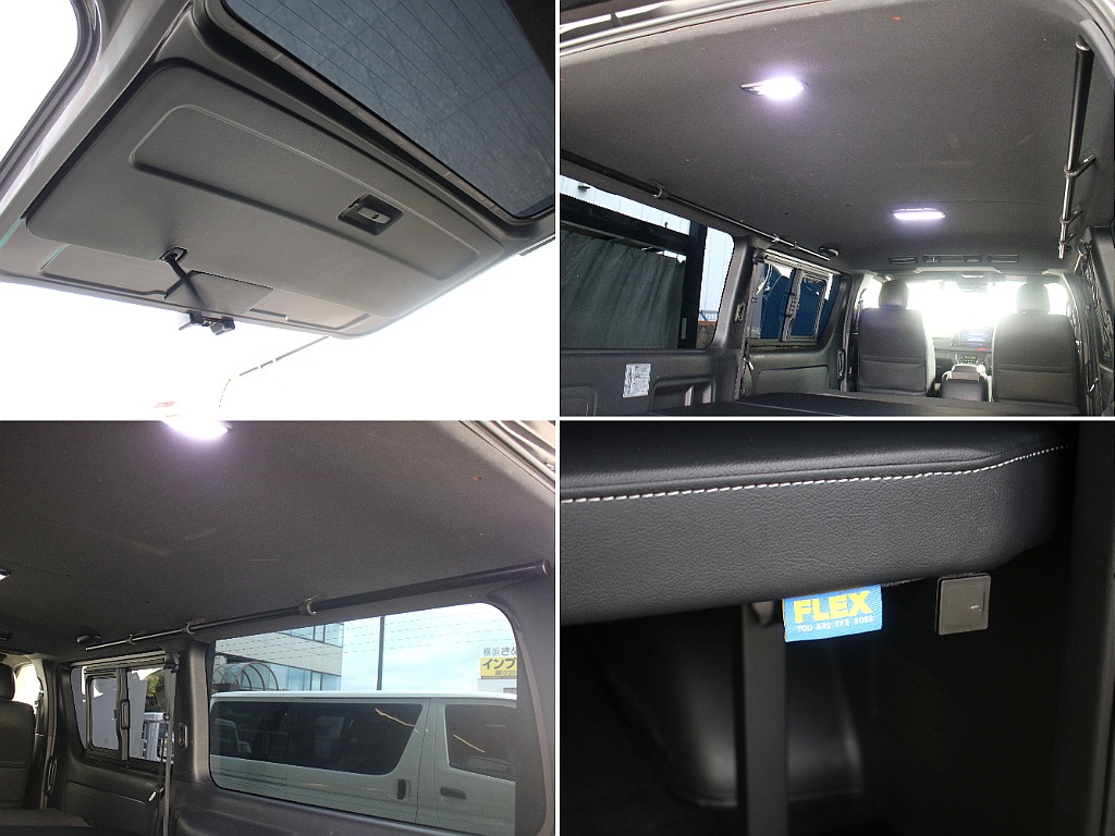 LEDルームライトを装備してます！車中泊の際なども明るく照らしてくれます！