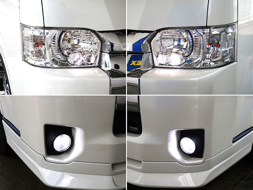 LEDヘッドライトにフォグランプも社外LEDになってます！
