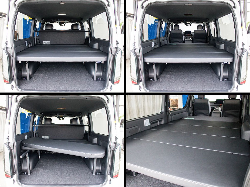 オリジナルベッドキットtype2を装備してます！車中泊などもお楽しみ頂けます！