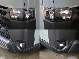 ヘッドライトをインナーブラック塗装してます！