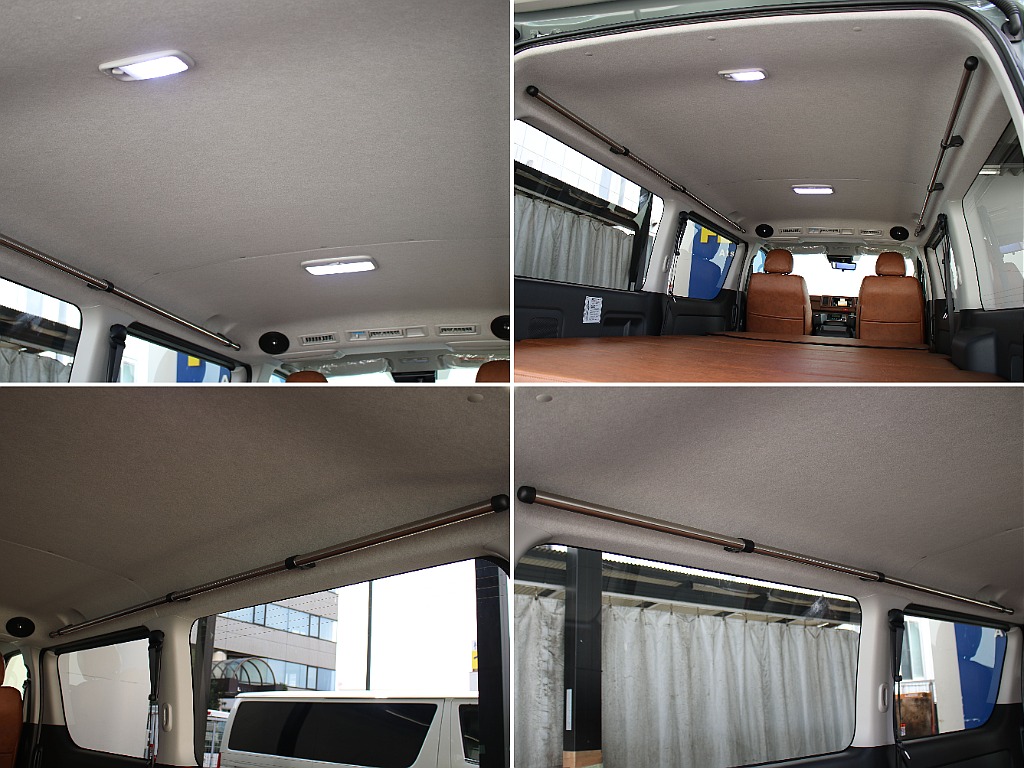 オリジナルLEDルームランプを装備してます！車内を明るく照らすことが可能です！