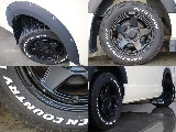 レオウイングアルミホイールにトーヨーオープンカントリータイヤが装備されてます！