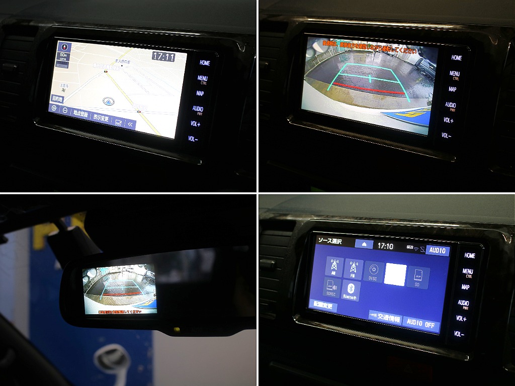 トヨタ純正の7インチナビ装備！自動防眩ミラーになってます！