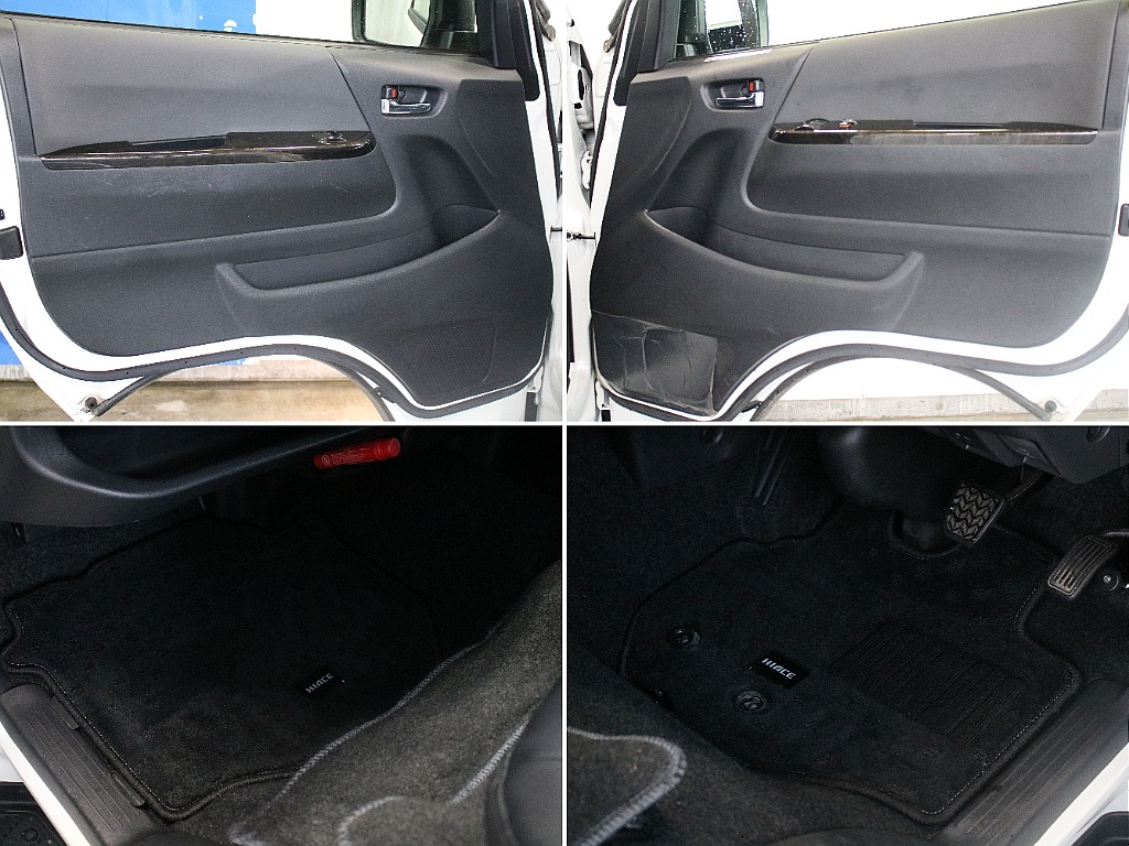 運転席助手席の足元のお写真になります！目立つ傷や汚れは見受けられません！