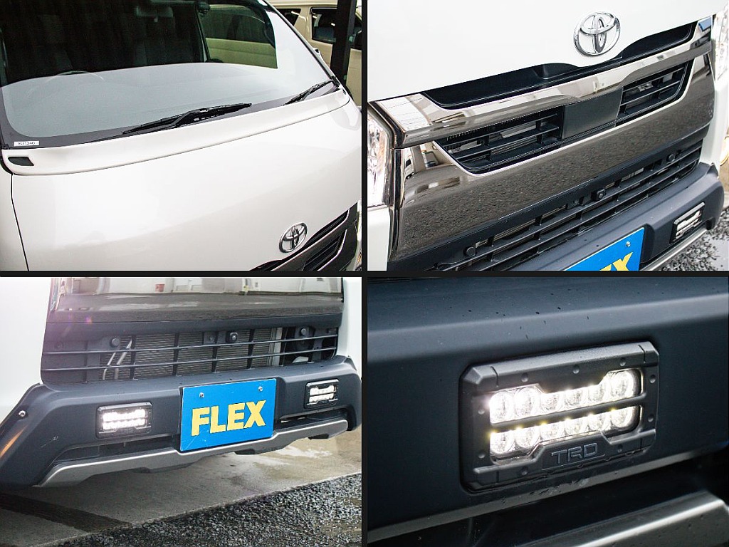 TRDのデイライト付オフロードバンパーが装備されております！