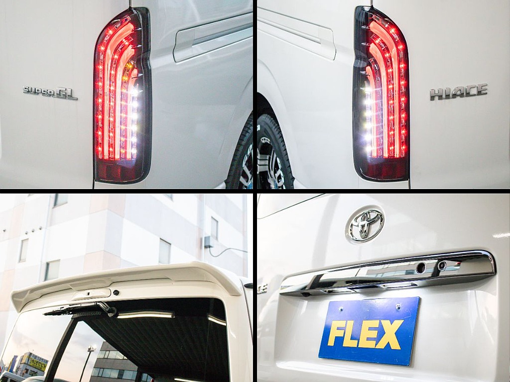 FLEXオリジナル煌LEDテールランプや純正のリアスポイラーも装備しております！