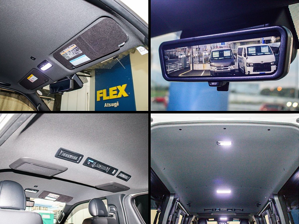LEDルームランプに交換されており、メーカーオプションのデジタルインナーミラーも装備されております！