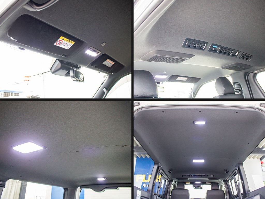 ルームランプは全てLEDになってます！夜間でも車内を明るく照らしてくれます！