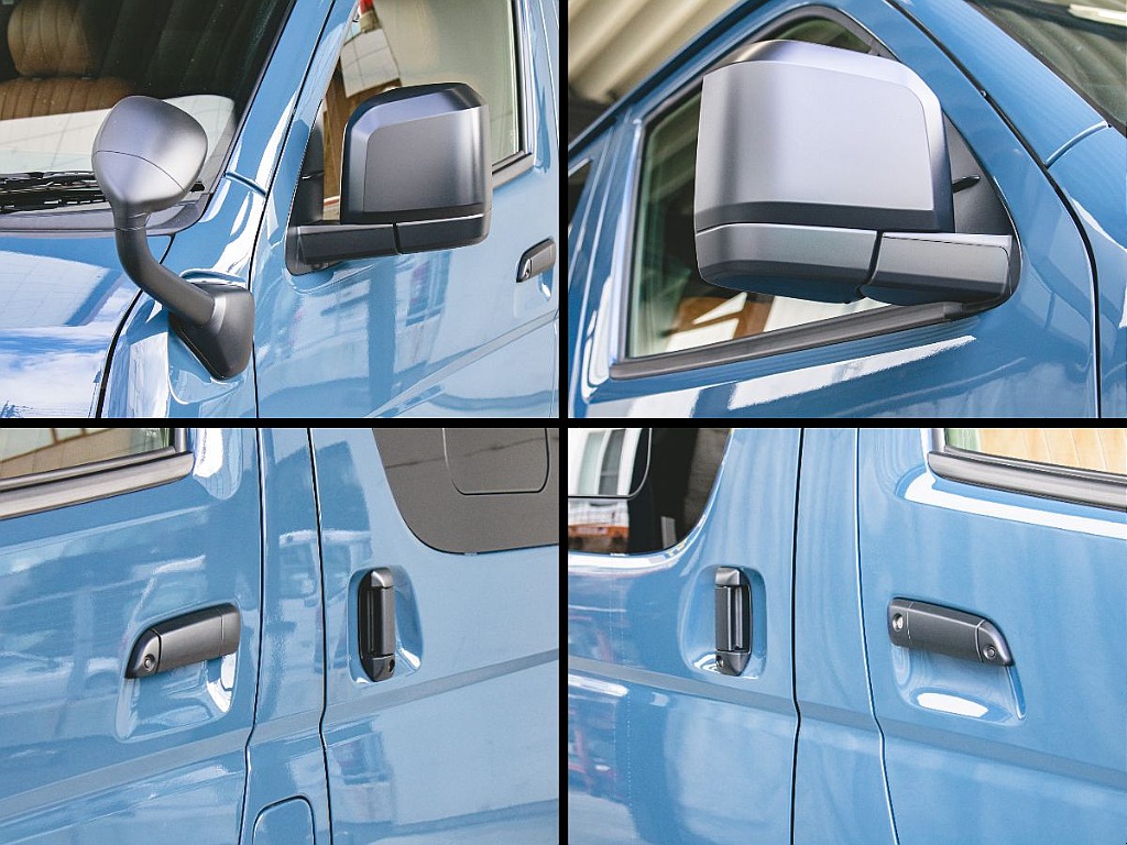 メッキ部分マッドブラック塗装しています！