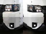 純正ヘッドライトのインナーをブラック塗装してます！