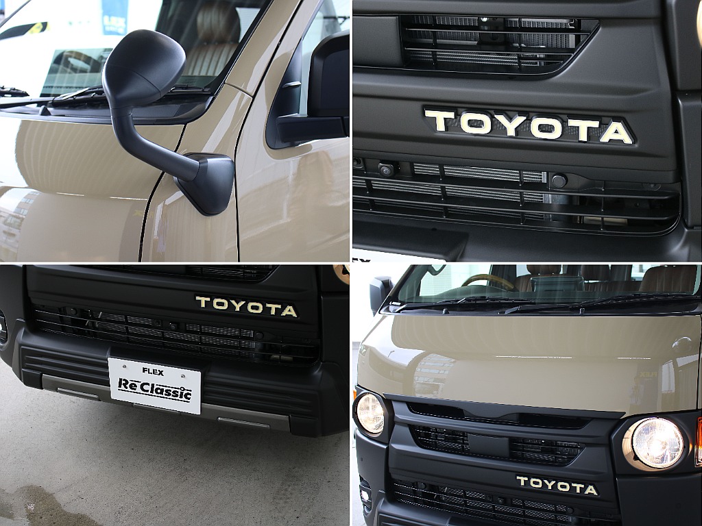 横文字TOYOTAが特徴的なグリルを装備してます！