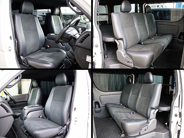 ダークプライムⅡならではのハーフレザーシートとなっております！