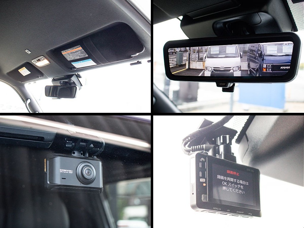 デジタルインナーミラーと前後ドライブレコーダーも装備しております！