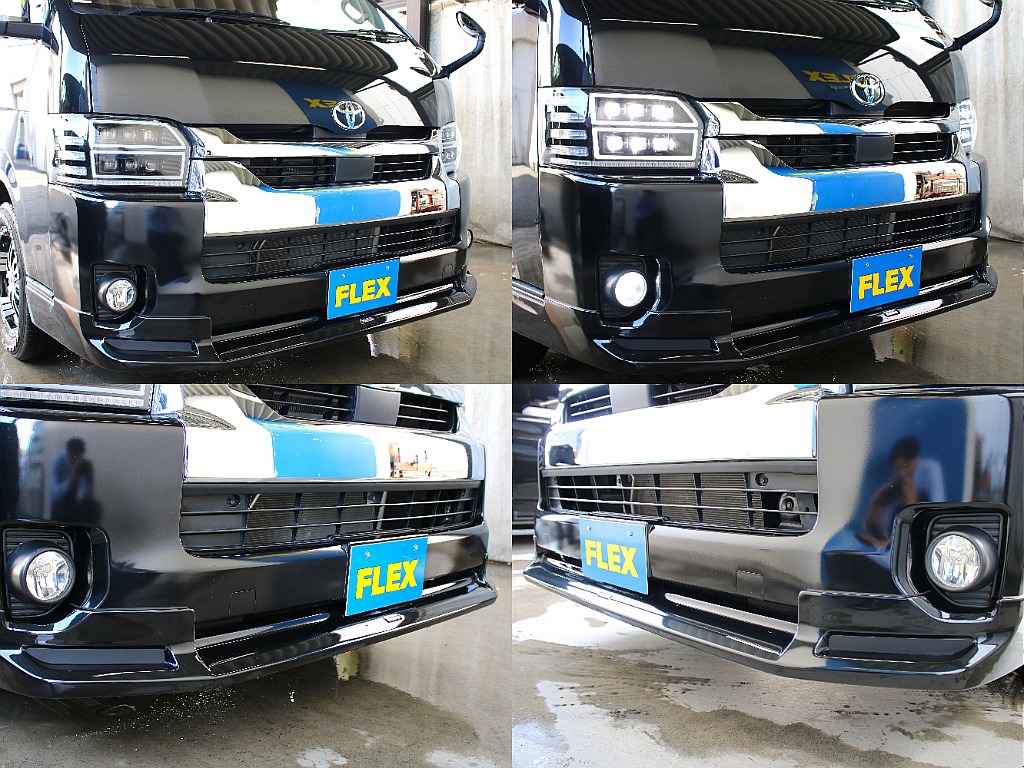 モデリスタのフロントスポイラー装備してます！フォグランプもLEDになってます！