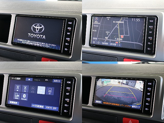 トヨタ純正の7インチナビ装備!Bluetooth接続で音楽も楽しめます!