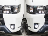 ヘッドライトインナーブラック塗装をしております!