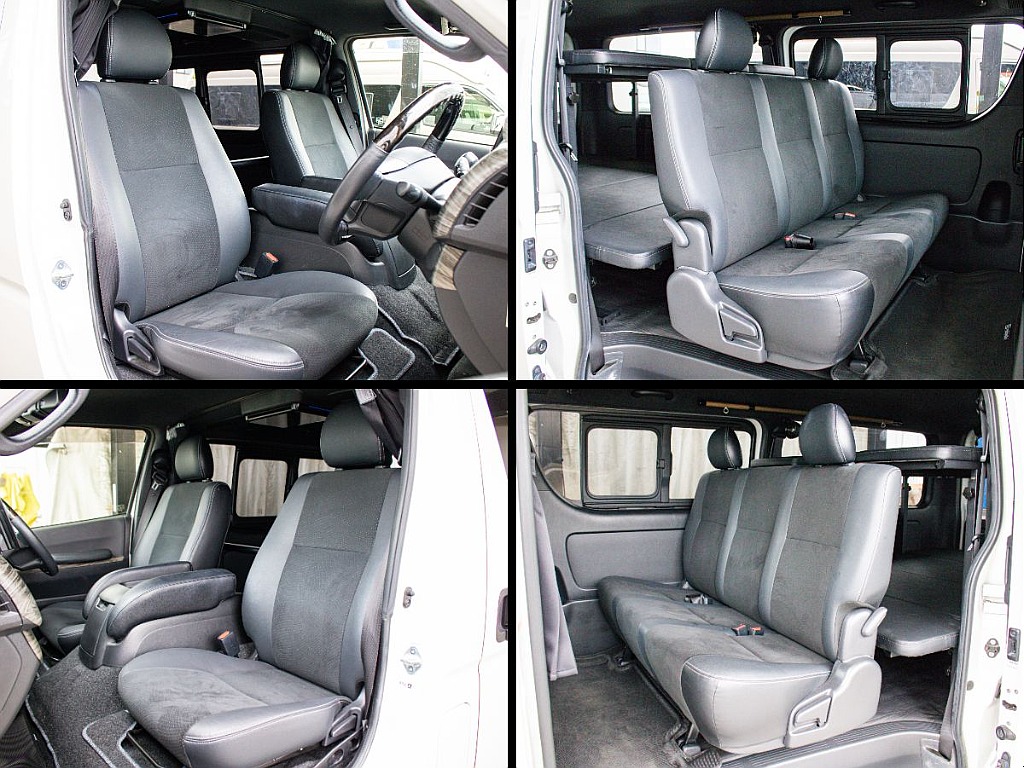 ダークプライムⅡならではのハーフレザーシートとなっております！