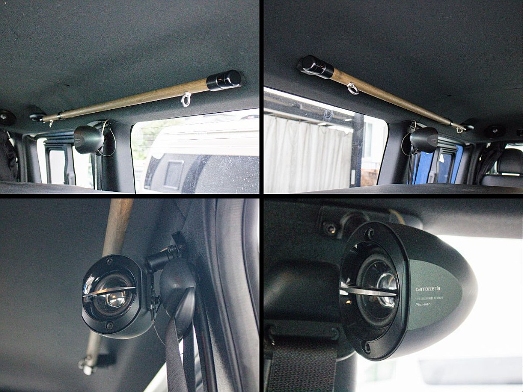 サイドバーとカロッツェリア製サテライトスピーカーを装備しています！