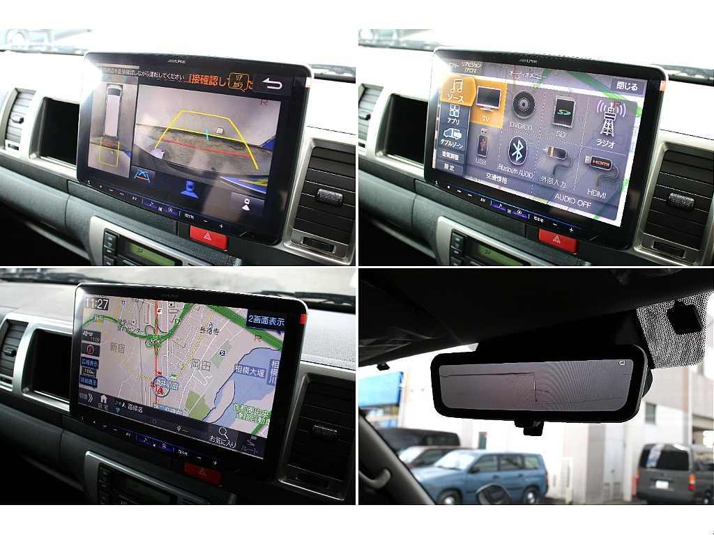 BIG-X大画面ナビ装備！CDやDVDもご使用いただけます！