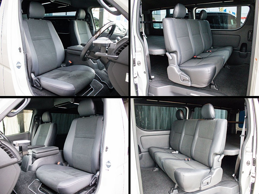 ダークプライムⅡならではのハーフレザーシートとなっております！