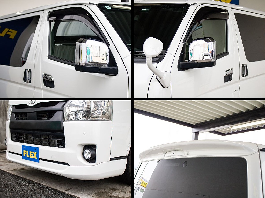 CRSのフロントスポイラーに、舞杏ジャパンのルーフスポイラーまで装備してます！