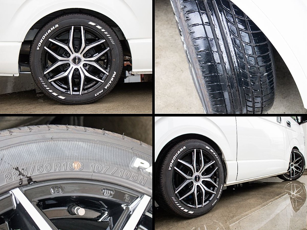 Delf01アルミホイールにヨコハマパラダ18インチ装備してます！