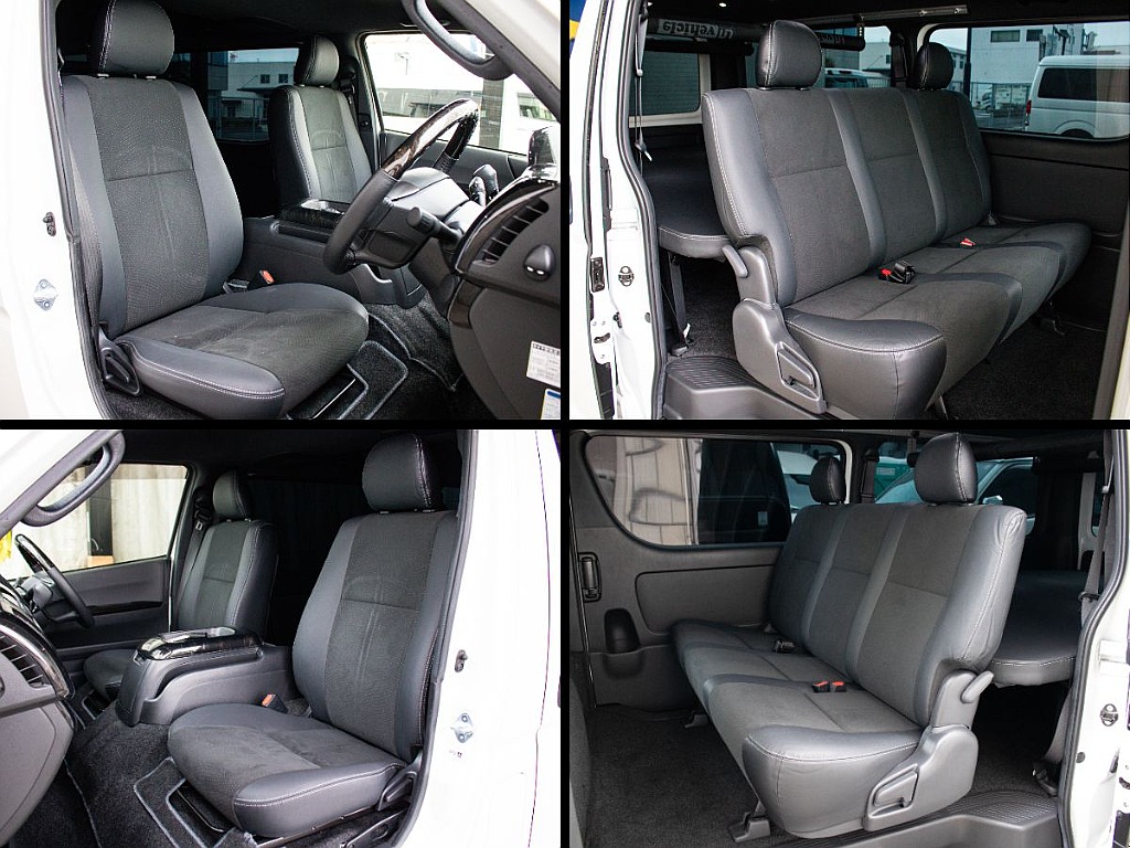 ダークプライムⅡならではのハーフレザー調のシートになります！