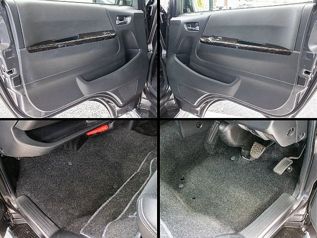 運転席・助手席の足元のお写真になります！オリジナルの3Dフロアマット装備可能です！