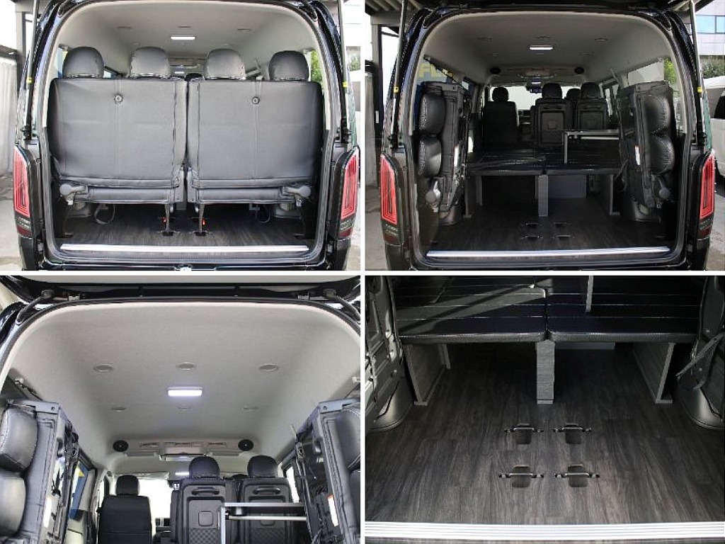 4列目シートを跳ね上げていただくと広大な荷室空間も確保できます！