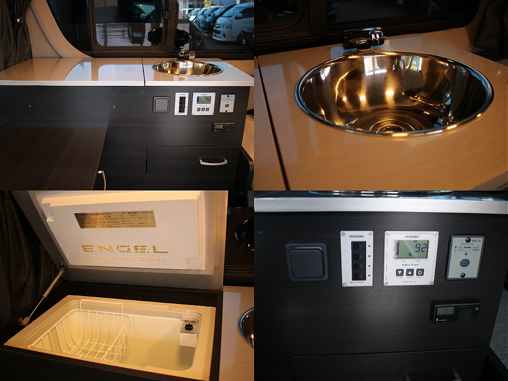 便利なシンク付き！４０Ｌの冷蔵庫まで完備してます！